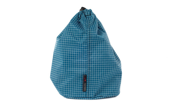 A Size 4 Fjord (dark blue with white grid) 200 Halcyon Travel Stuff Sack.